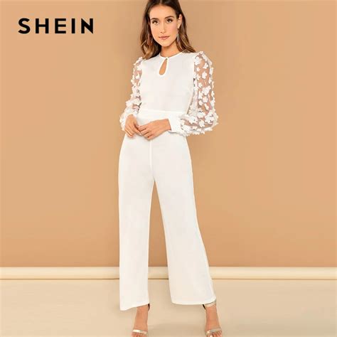 shein white jumpsuit